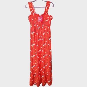 New Target maternity red sleeveless maxi dress